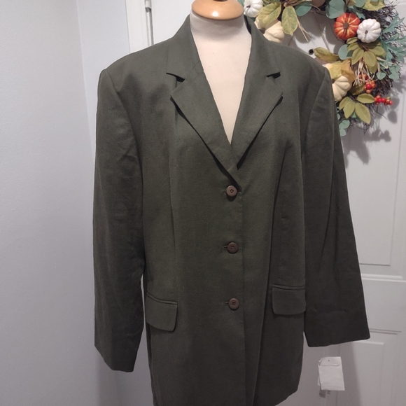 NWT Women's Blazer/Jacket Olive Green 20W - Picture 7 of 11